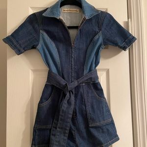 EUC Stoned Immaculate Denim Romper XS